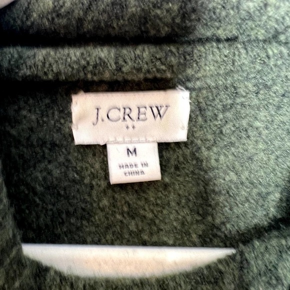 J. Crew Puff Sleeve Sweater Extra Soft Yarn Wool Blend Green Med - Picture 3 of 4